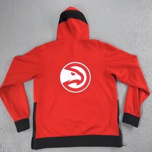 Atlanta Hawks Jacket Mens Medium Red NBA Basketball Nike Dri Fit Hoodie